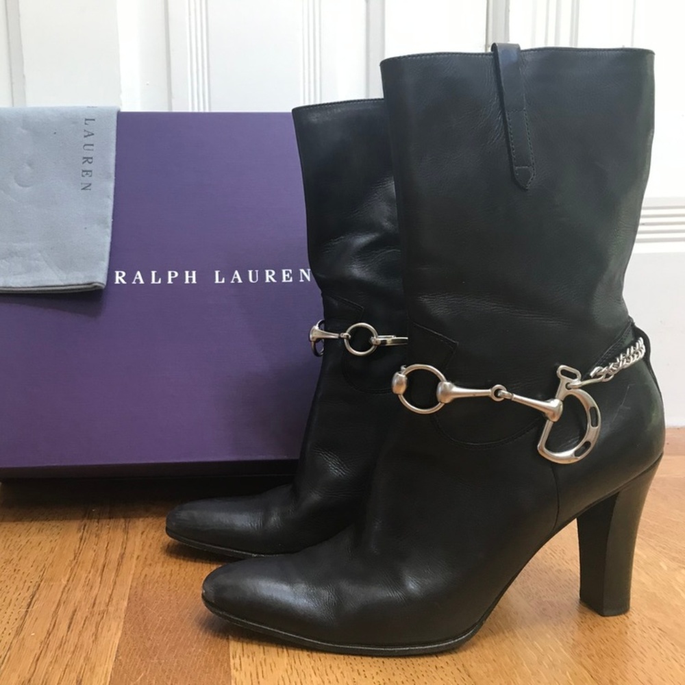 Ralph Lauren Penelope Boots with Horse Bit